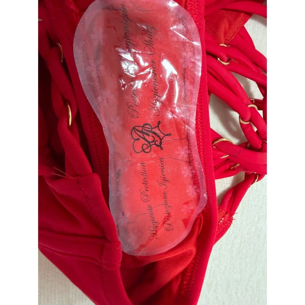 Agent Provocateur Montana Red‎ One-Piece Swimsuit 34D NWT Cut-Out Underwire NWT